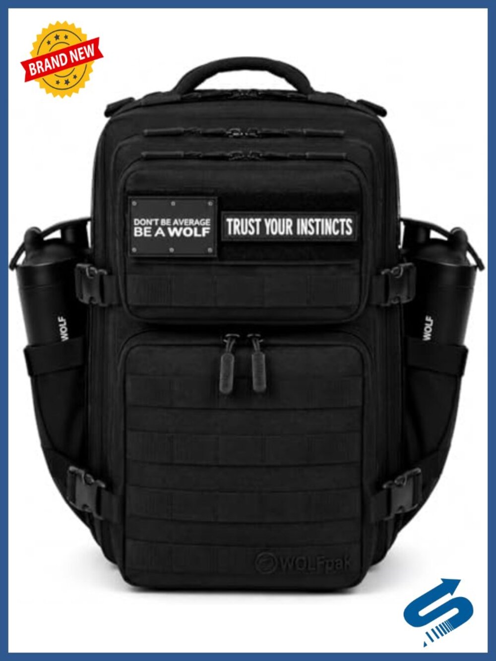 WOLFpak 35L Athletic Gym Backpack 1000D Waterproof Oxford MOLLE Tactical